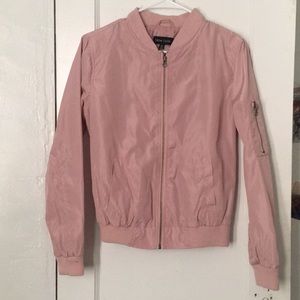 COPY - Blush pink bomber jacket